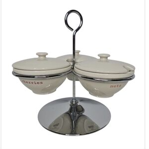 Pottery Barn Scoop Ice Cream Topping Caddy Server